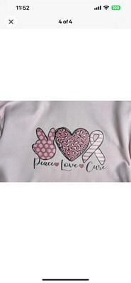 Breast Cancer Awareness Pink Hoodie, graphic design - image4